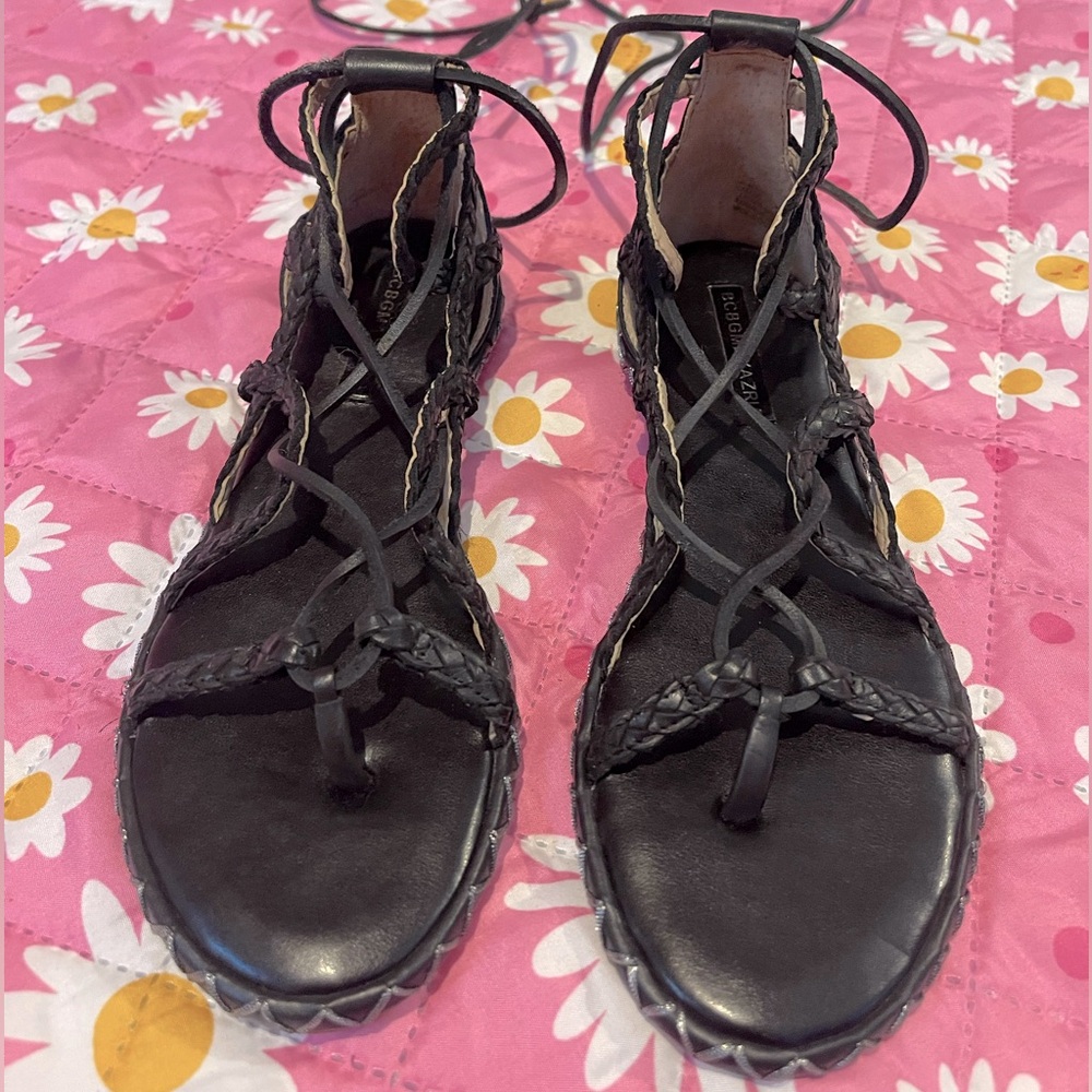 BCBGMAXAZRIA Black Gladiator Ssndals